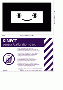 Kinect calibration card